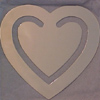 Classy, oversized heart bookmark for your special someone. Engrave his/her initials for a memento that will last a lifetime. Silver color. Perfect for a casual gift.