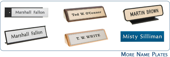 Plaques Name Plates Desk Nameplates And More